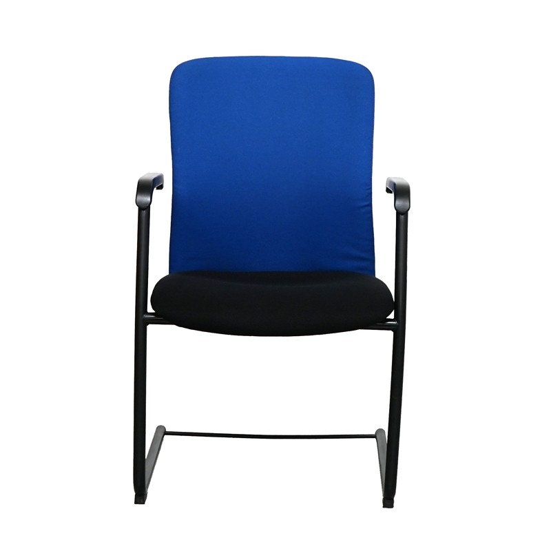 Silla Oficina Confidente Patín Negro MM1701 | Montiel