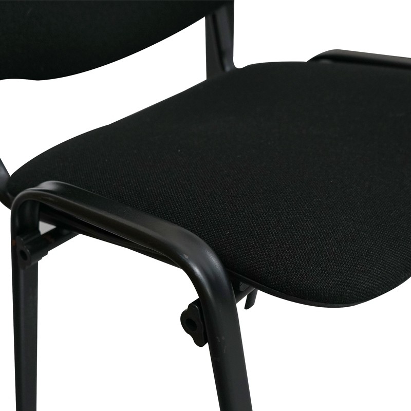 Silla Confidente 4 Patas Negras Leo MM1708 | Montiel