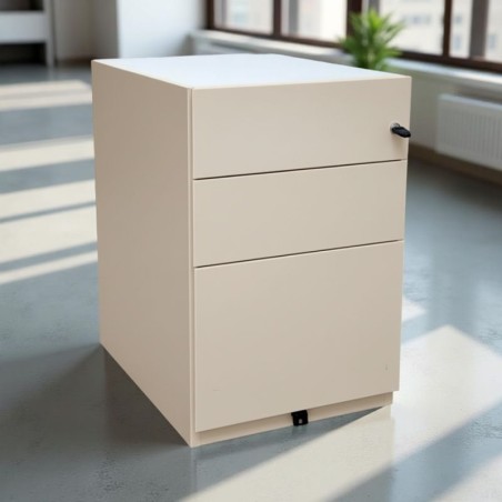 Cajonera Beige Metálica 3 Cajones de Bisley - Montiel