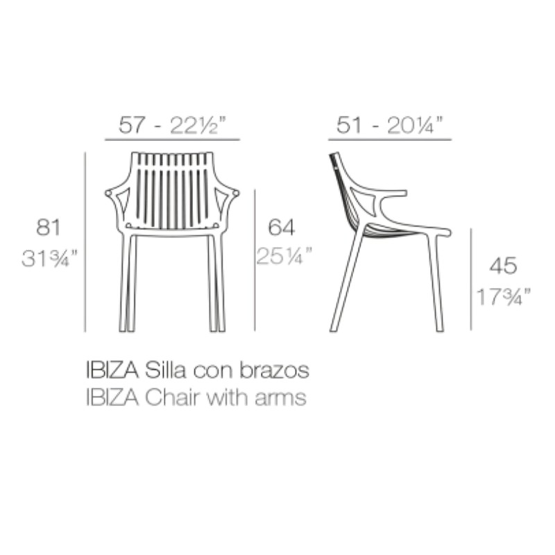 Silla Ibiza de Polipropileno de Vondom - Montiel