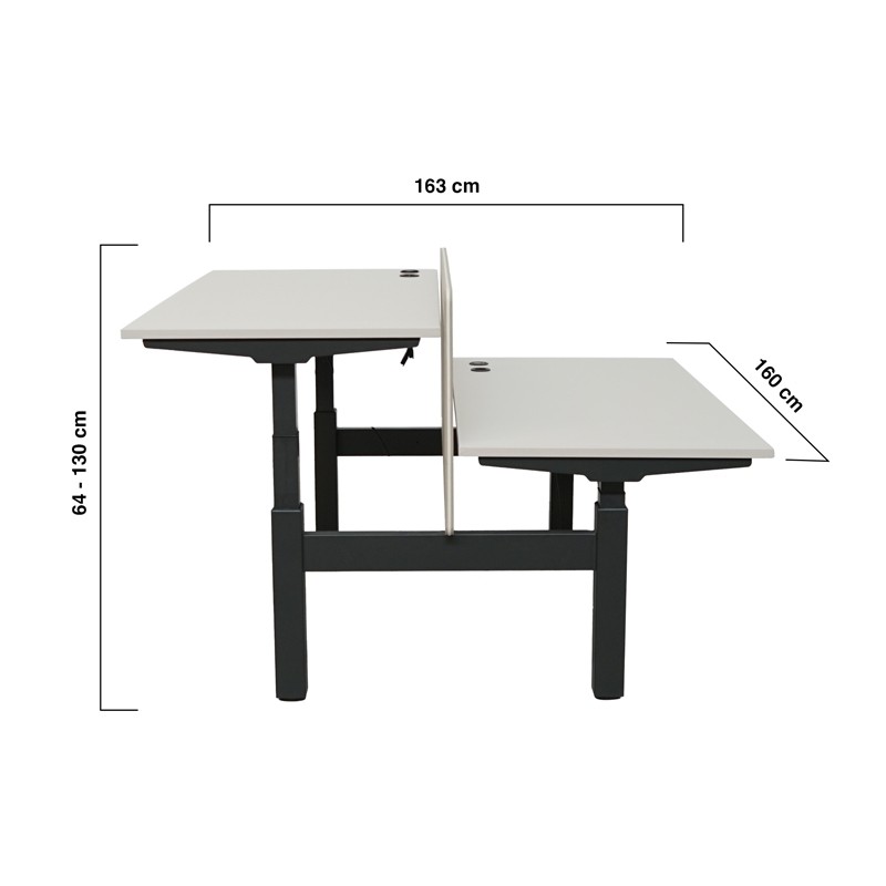 Mesa 2 Puestos con Electrificación de Actiu | Montiel