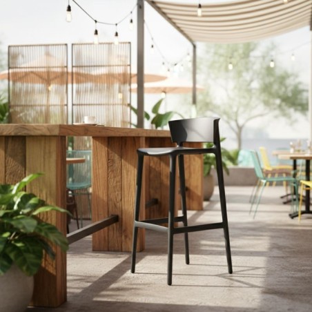 Taburete África Con Respaldo de Vondom - Montiel