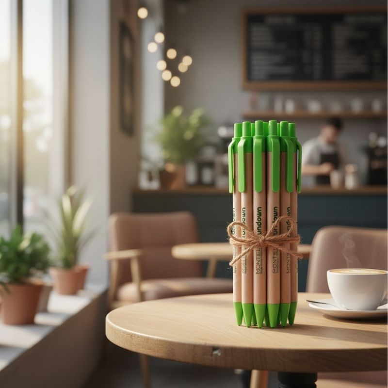 Pack de 20 Bolígrafos Montiel x Fundown. Donación Íntegra