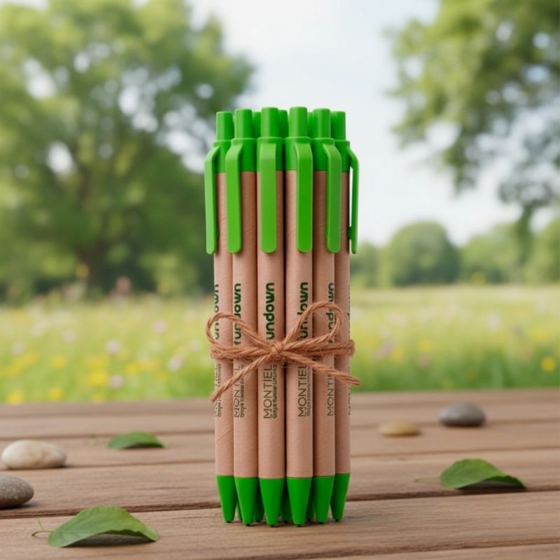 Pack de 20 Bolígrafos Montiel x Fundown. Donación Íntegra