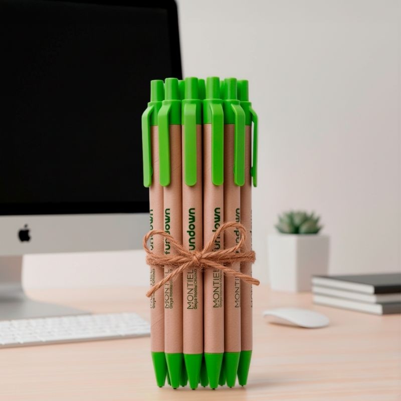 Pack de 20 Bolígrafos Montiel x Fundown. Donación Íntegra