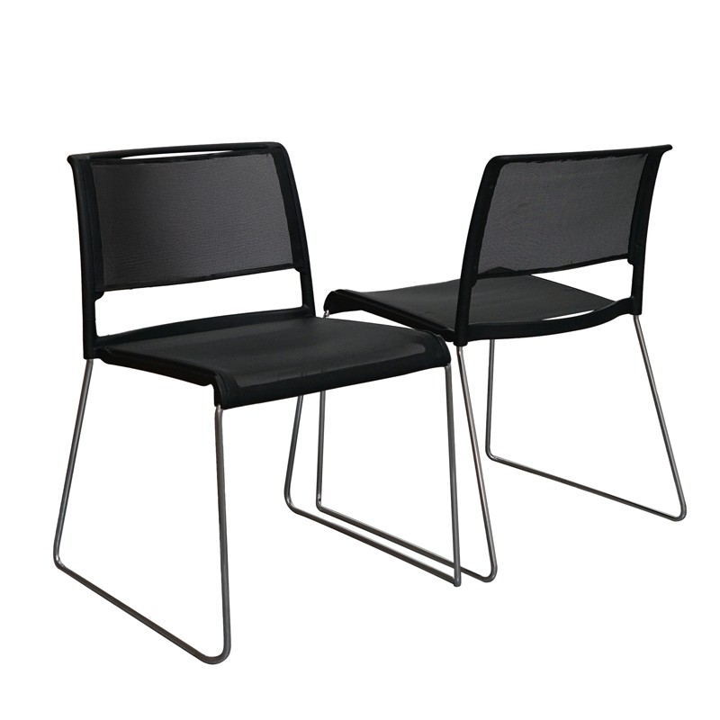 Silla Confidente Negra de Malla de Wilkhahn | Montiel