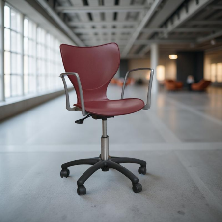 Silla Giratoria Roja con Elevación de Akaba | Montiel