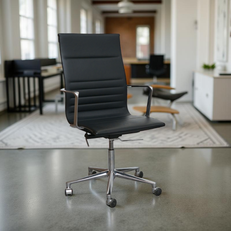 Sillón Dirección Elevable con Base Cromo de ICF | Montiel