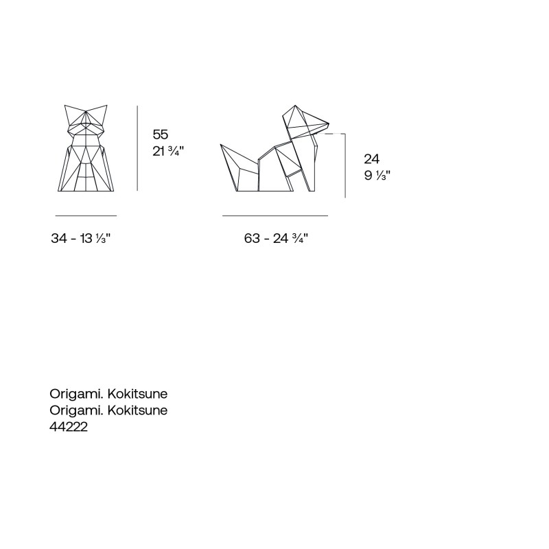 Origami Kokitsune Fox de Vondom - Montiel