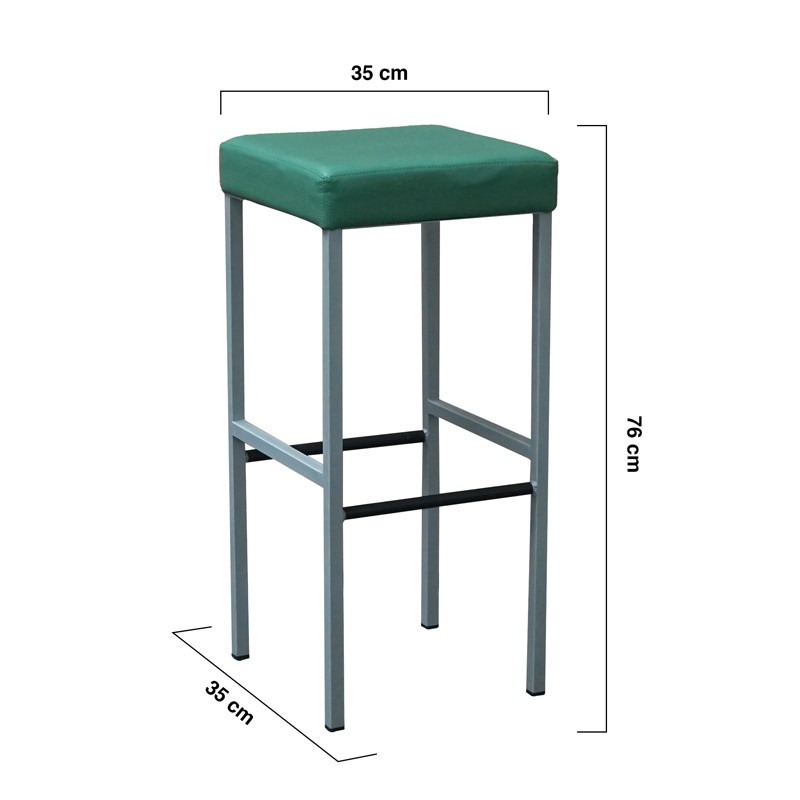 Taburete Cuadrado Tapizado MM1711 | Montiel