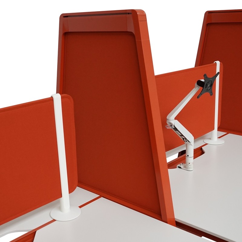 Multipuesto Alto Terracota 6 Puestos de Steelcase | Montiel