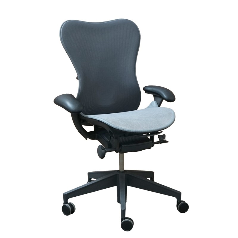 Silla Elevable Giratoria Gris Mirra de Herman Miller | Montiel