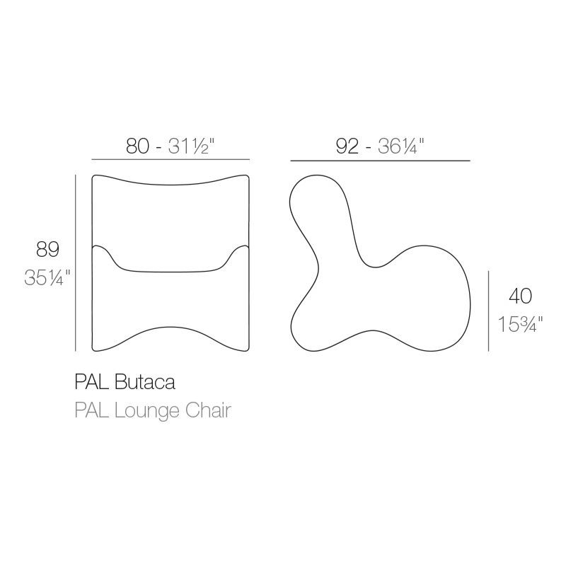 Butaca de Diseño Lounge Pal de Vondom - Montiel