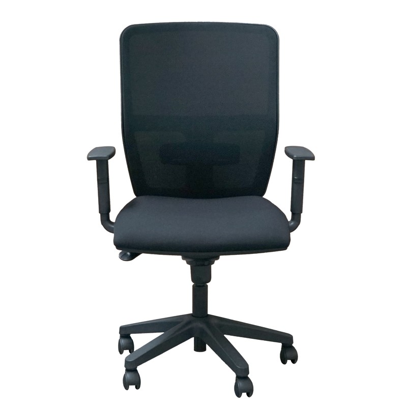Silla Elevable con Respaldo Negro Colmar MM1714 | Montiel