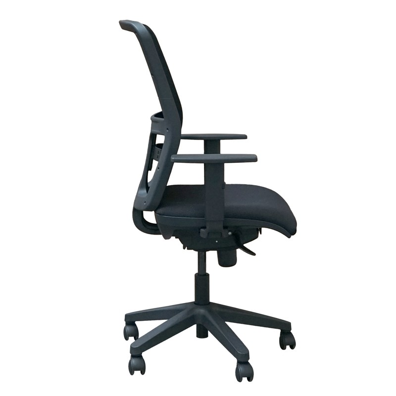 Silla Elevable con Respaldo Negro Colmar MM1714 | Montiel