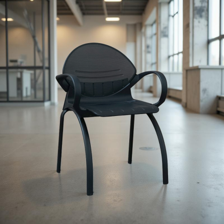Silla Confidente Hierro Negro Opera de Steelcase | Montiel