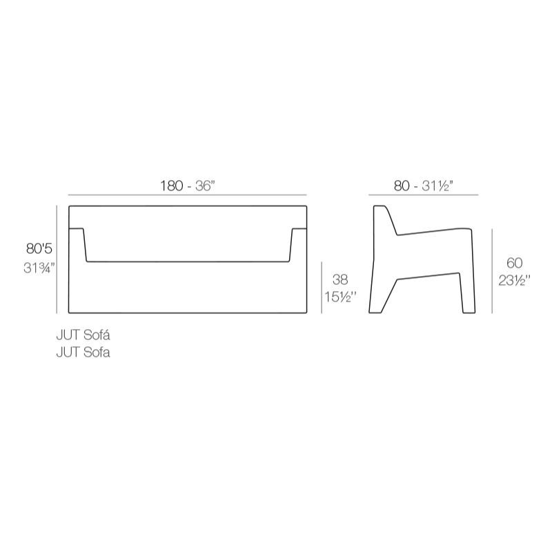 Sofá Jut de Diseño de Vondom - Montiel