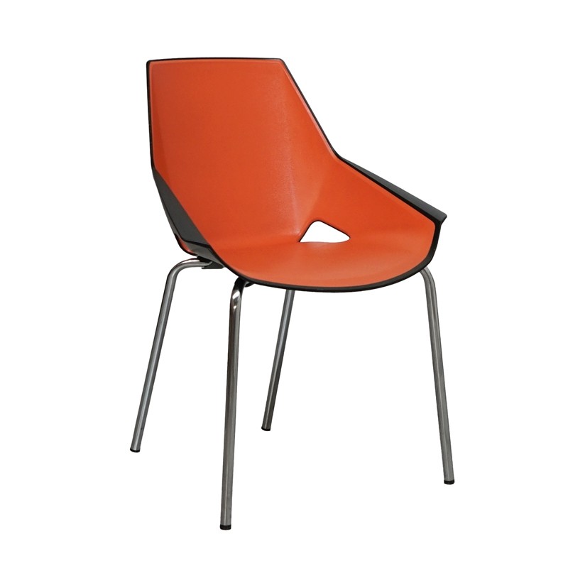 Silla Salas de Espera Naranja Viva de Actiu | Montiel