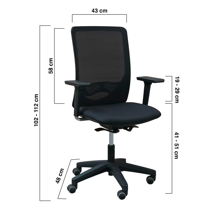 Silla Giratoria Ergonómica Mod. Areso MM1715 - Montiel