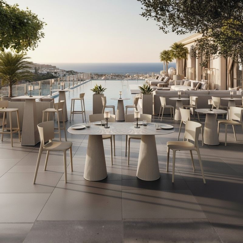 Mesa de Diseño Doble Base Gatsby de Vondom - Montiel