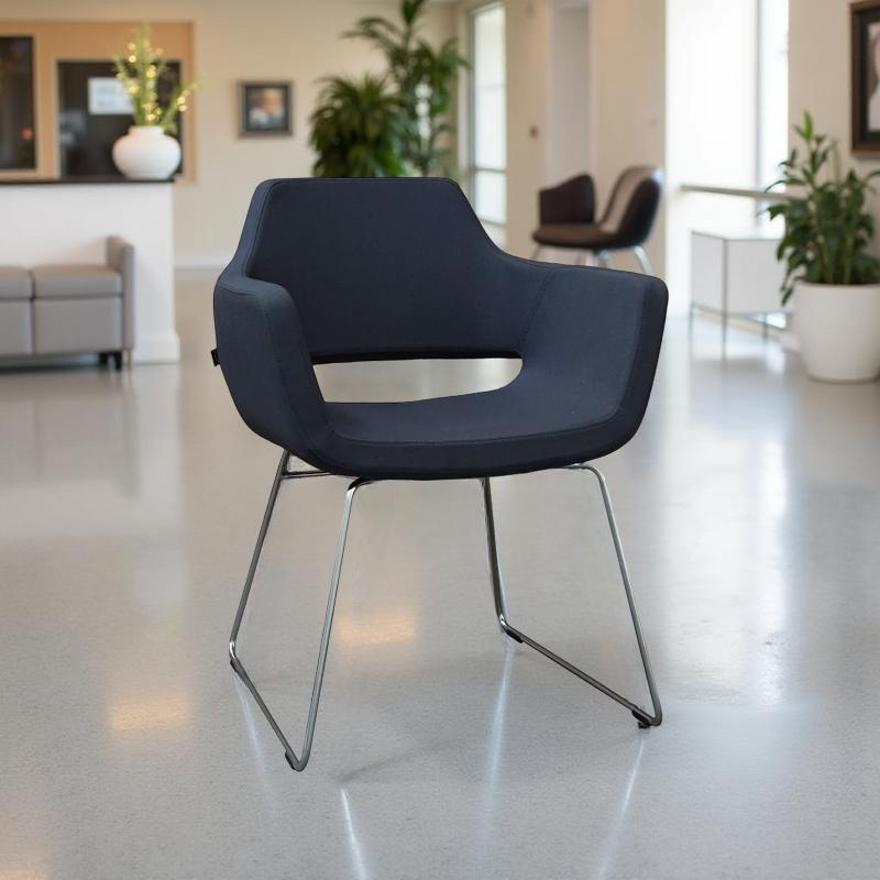 Silla Butaca Confidente en Tela Gris de Techo - Montiel