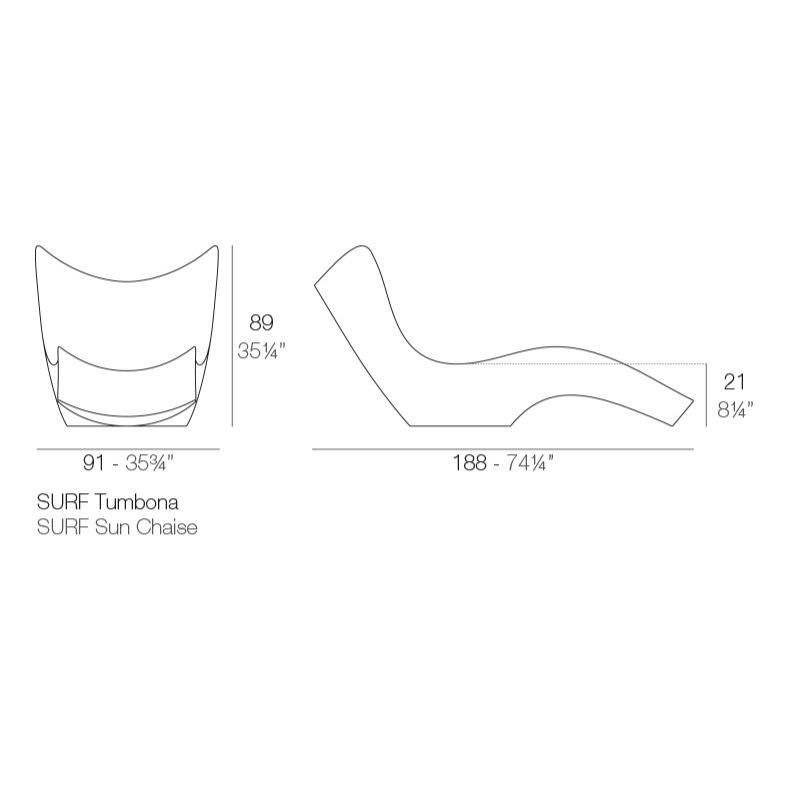 Tumbona Surf Lounge de Vondom - Montiel