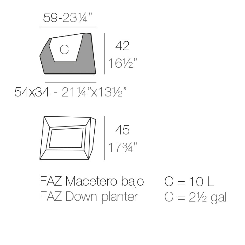 Macetero Faz de Vondom | Diseño Geométrico - Montiel