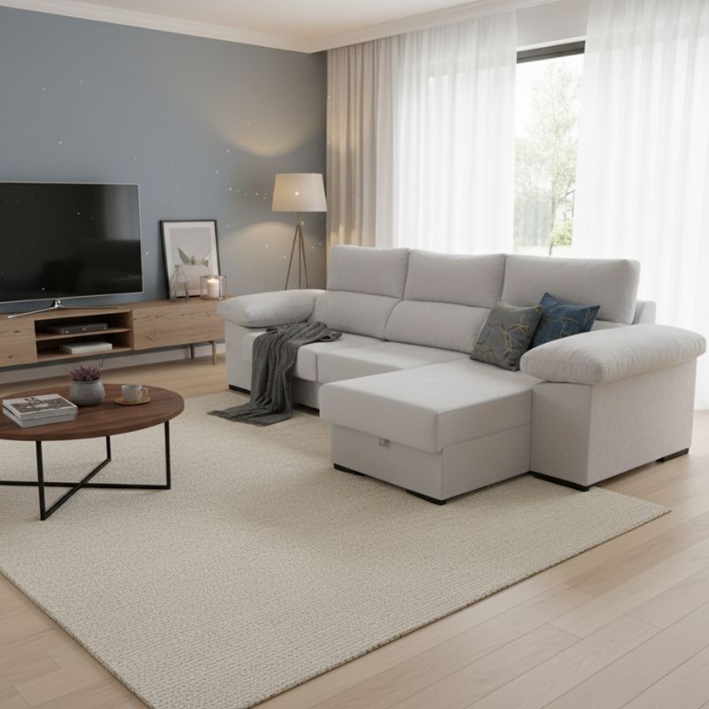 Sofá Chaise Longue Melbourne | Diseño y Confort - Montiel