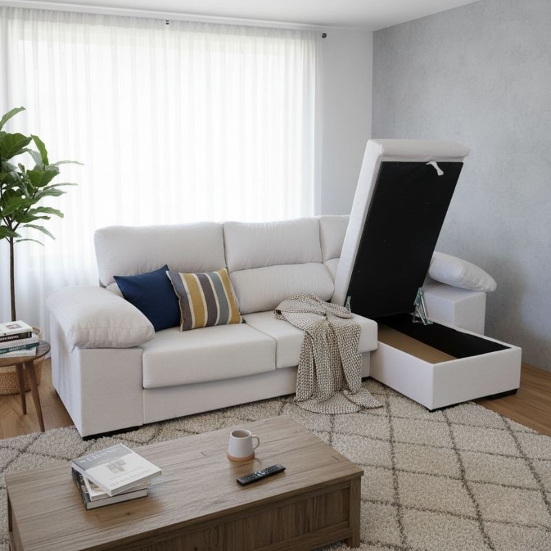 Sofá Chaise Longue Melbourne | Diseño y Confort - Montiel