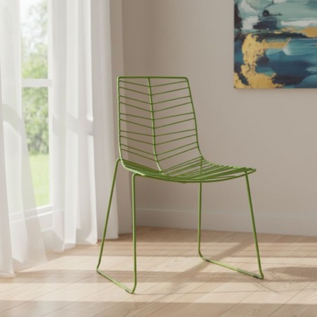 Silla Confidente Verde Leaf Chair de Arper - Montiel