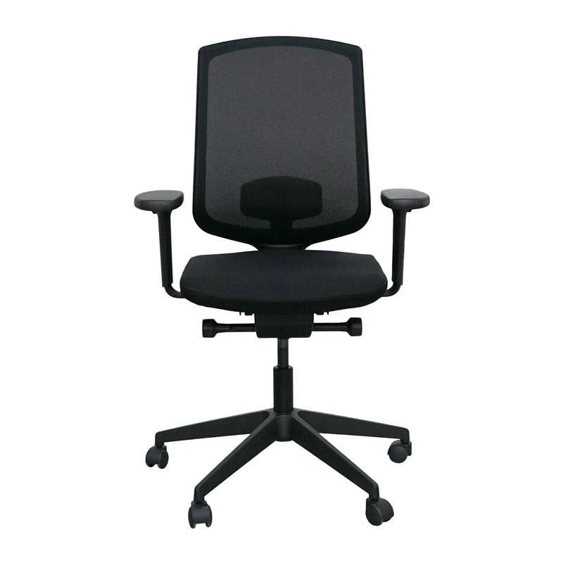 Silla Giratoria Negra Brazos 2D MM1719 - Montiel