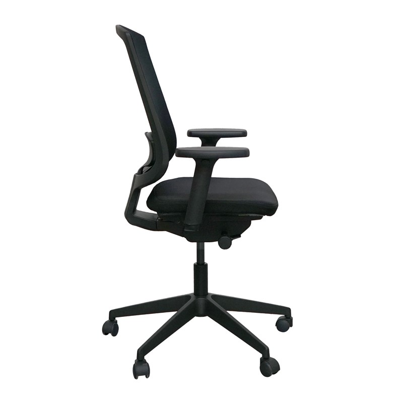 Silla Giratoria Negra Brazos 2D MM1719 - Montiel