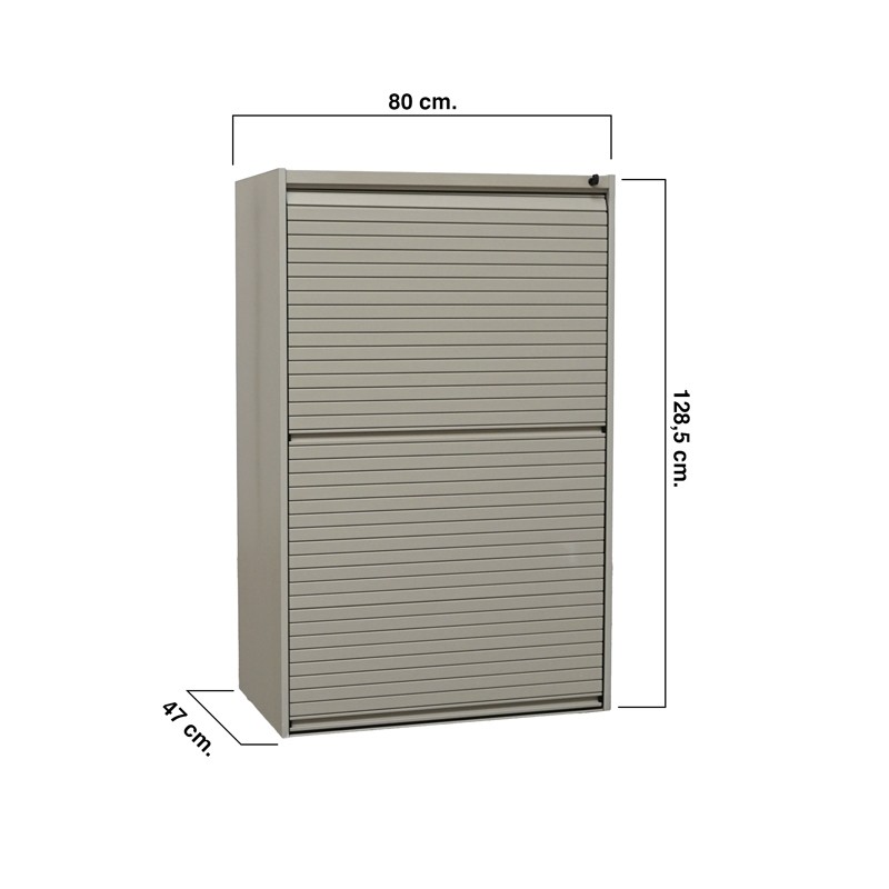 Armario Metálico Oficina Gris MM1718 de Montiel