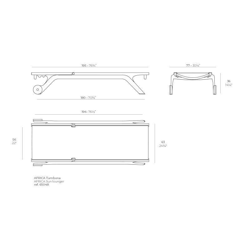 Tumbona África de Vondom - Montiel