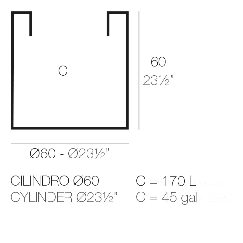 Macetero Cilindro de Vondom - Montiel