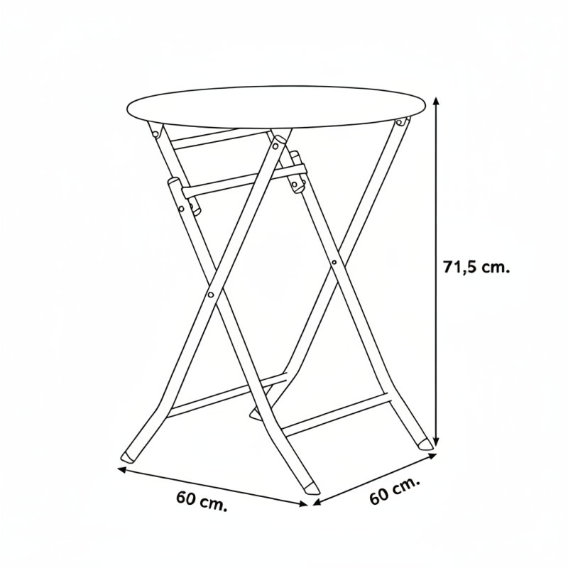 Set Café Plegable para Interiores / Exteriores - Montiel