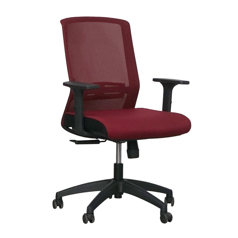 Silla Giratoria Base Negra y Brazos 1D MM1722 - Montiel