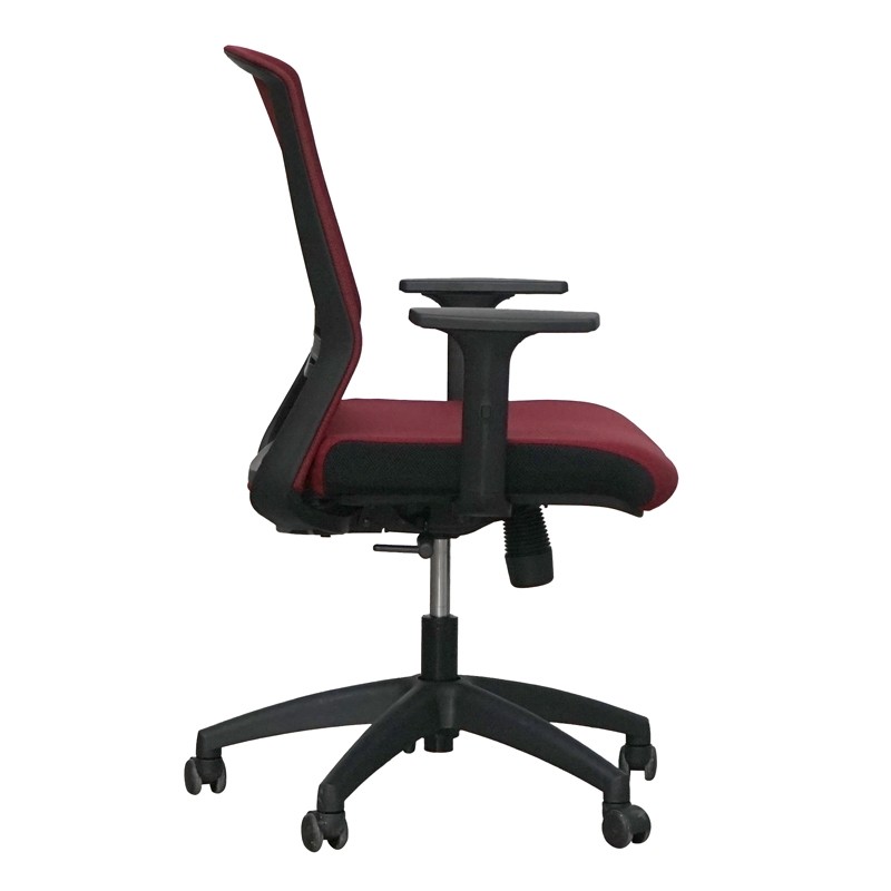 Silla Giratoria Base Negra y Brazos 1D MM1722 - Montiel