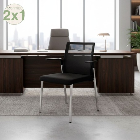 Silla Confidente con Brazos Fijos Plural de Forma 5