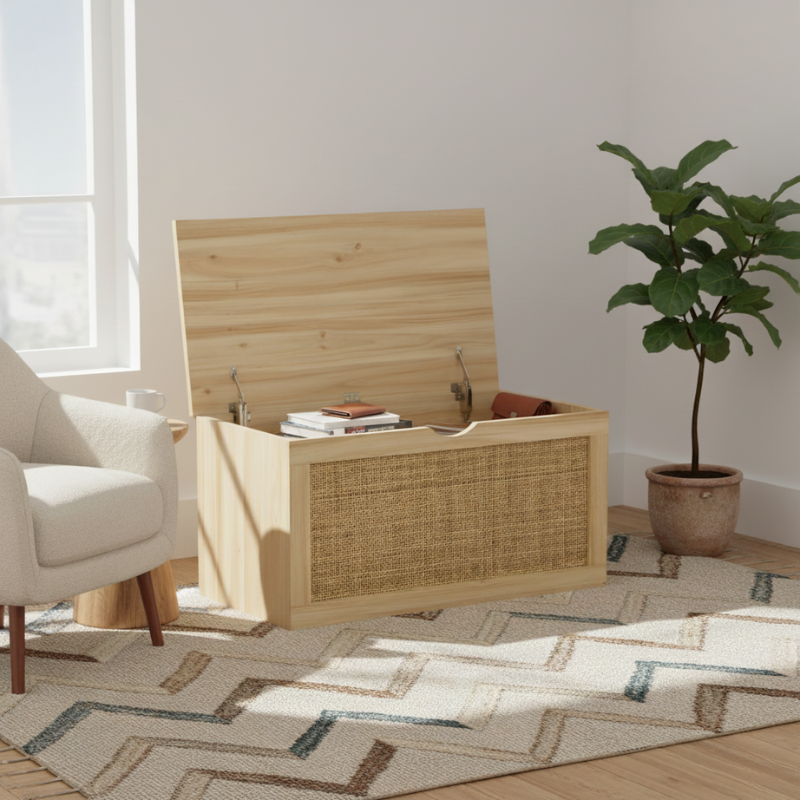 Baúl Almacenaje Decor Color Pino - Montiel