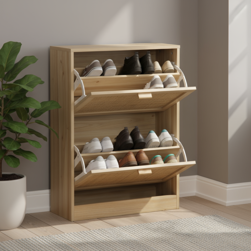 Armario Zapatero Decor Color Pino - Montiel