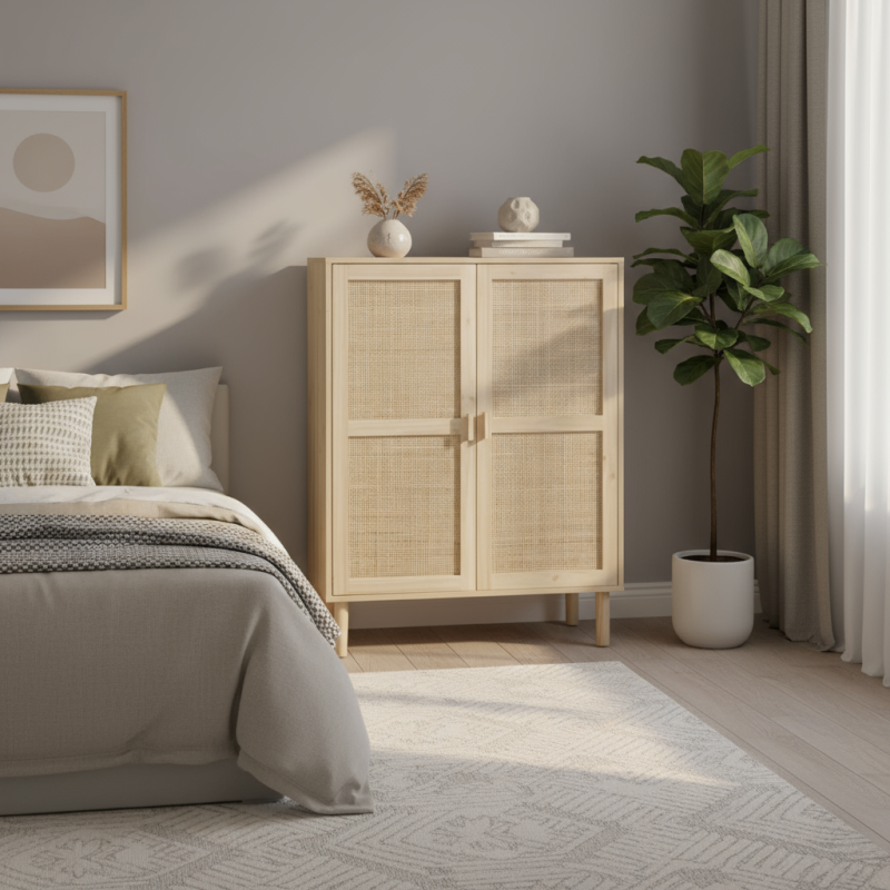 Armario Bajo Decor con Puertas Abatibles - Montiel