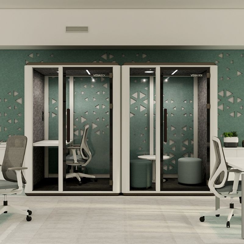 Cabina Oficina Insonorizada Vega Box 2 de Euromof - Montiel