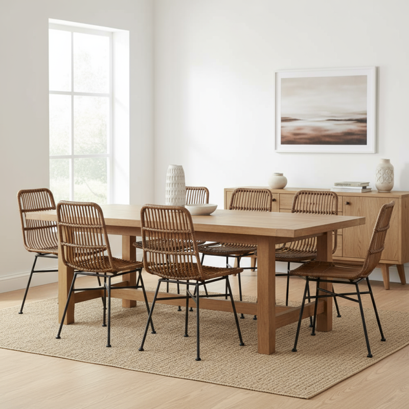 Silla Comedor 4 Patas Negras Mod. Thai - Montiel