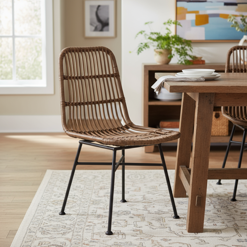 Silla Comedor 4 Patas Negras Mod. Thai - Montiel