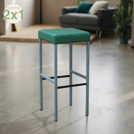 Taburete Cuadrado Tapizado MM1711 | Montiel