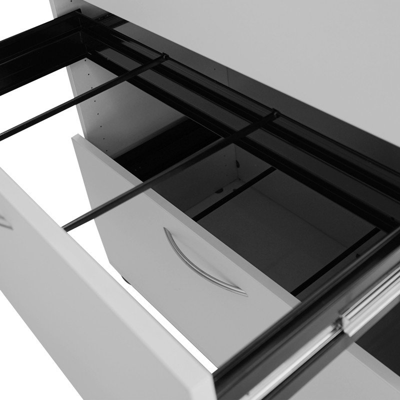 Armario Gris con 3 Cajones de Levesta - Montiel