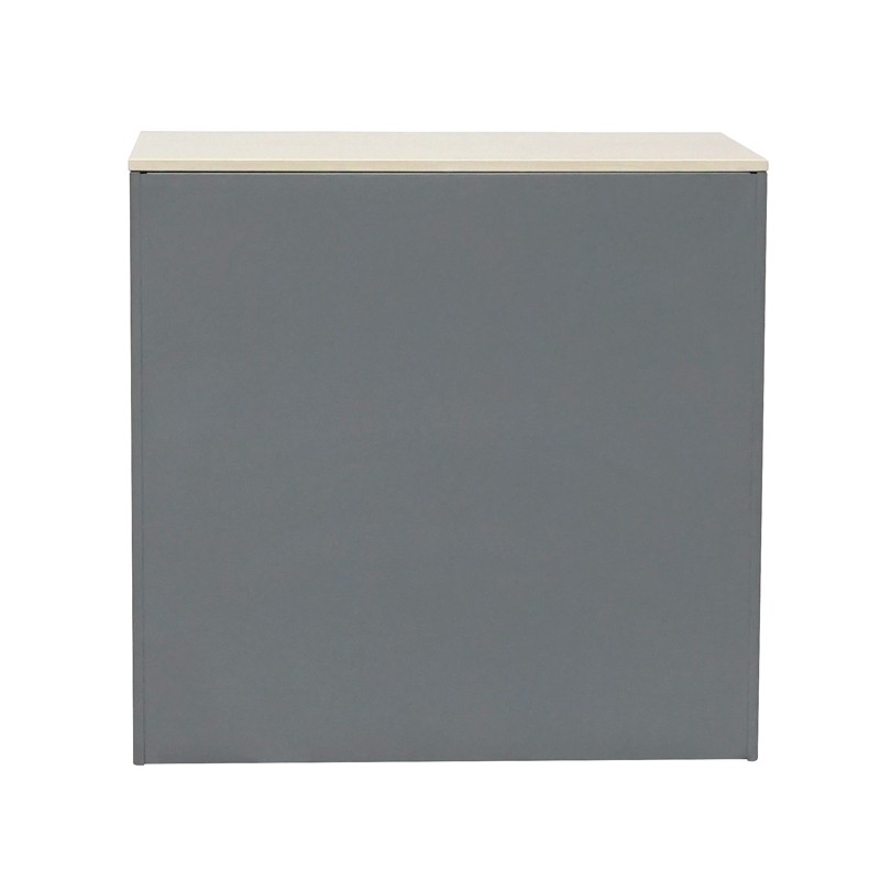 Armario Gris Bajo con Leja Móvil de Levira - Montiel