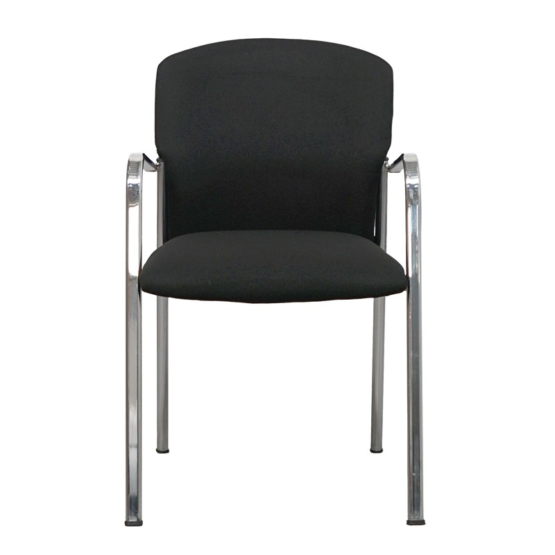 Silla Confidente en Tela Negra MM1725 - Montiel