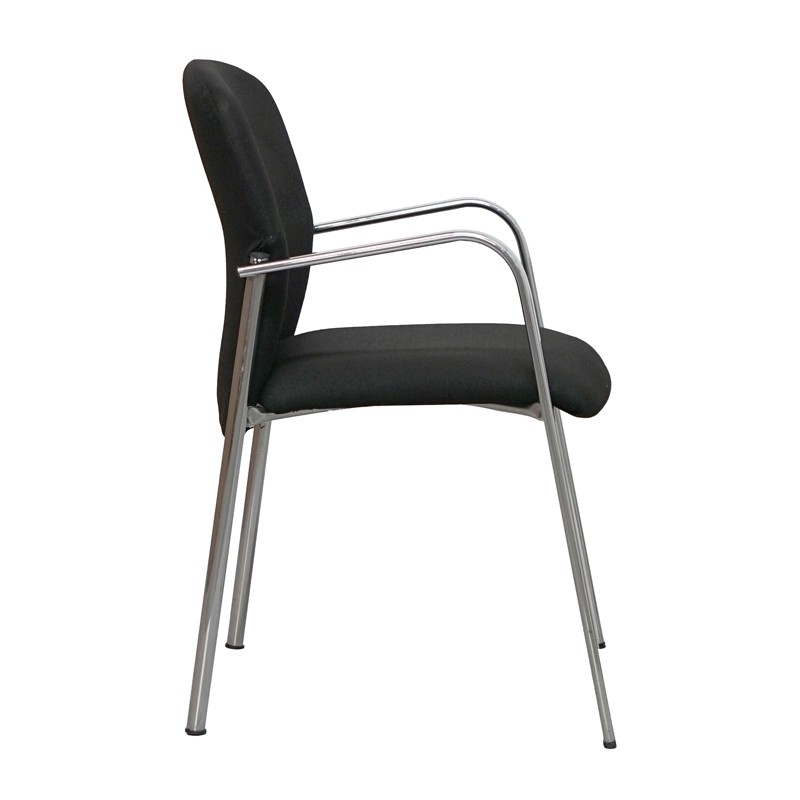 Silla Confidente en Tela Negra MM1725 - Montiel